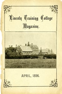 Lincoln Training College magazine April 1896